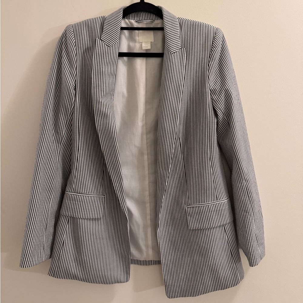 H&M Striped Blazer